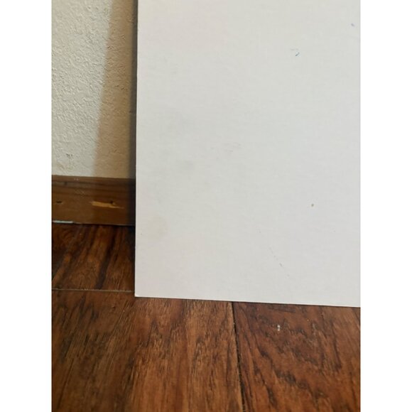 Hand-Painted Botanical Art Canvas Board impressionist 10.5x16" blue green READ - Picture 6 of 9